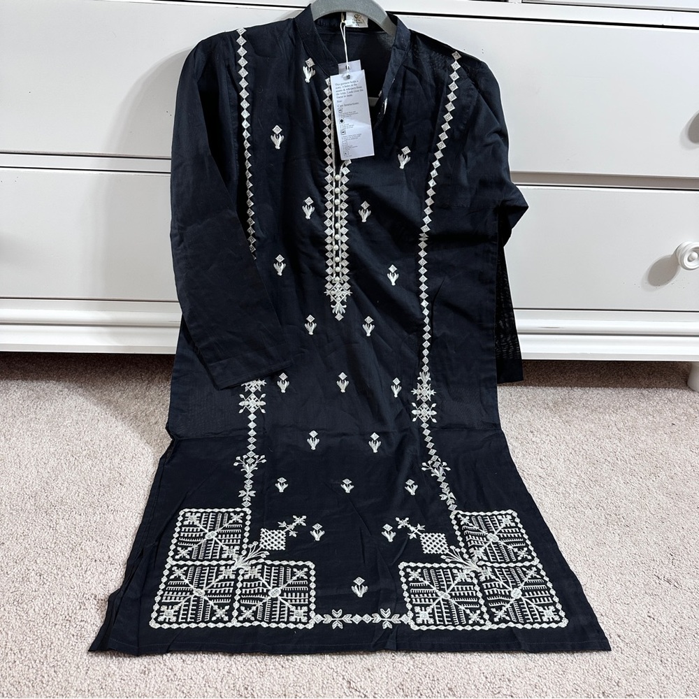 Pakistani so kamal embroidered lawn kurta